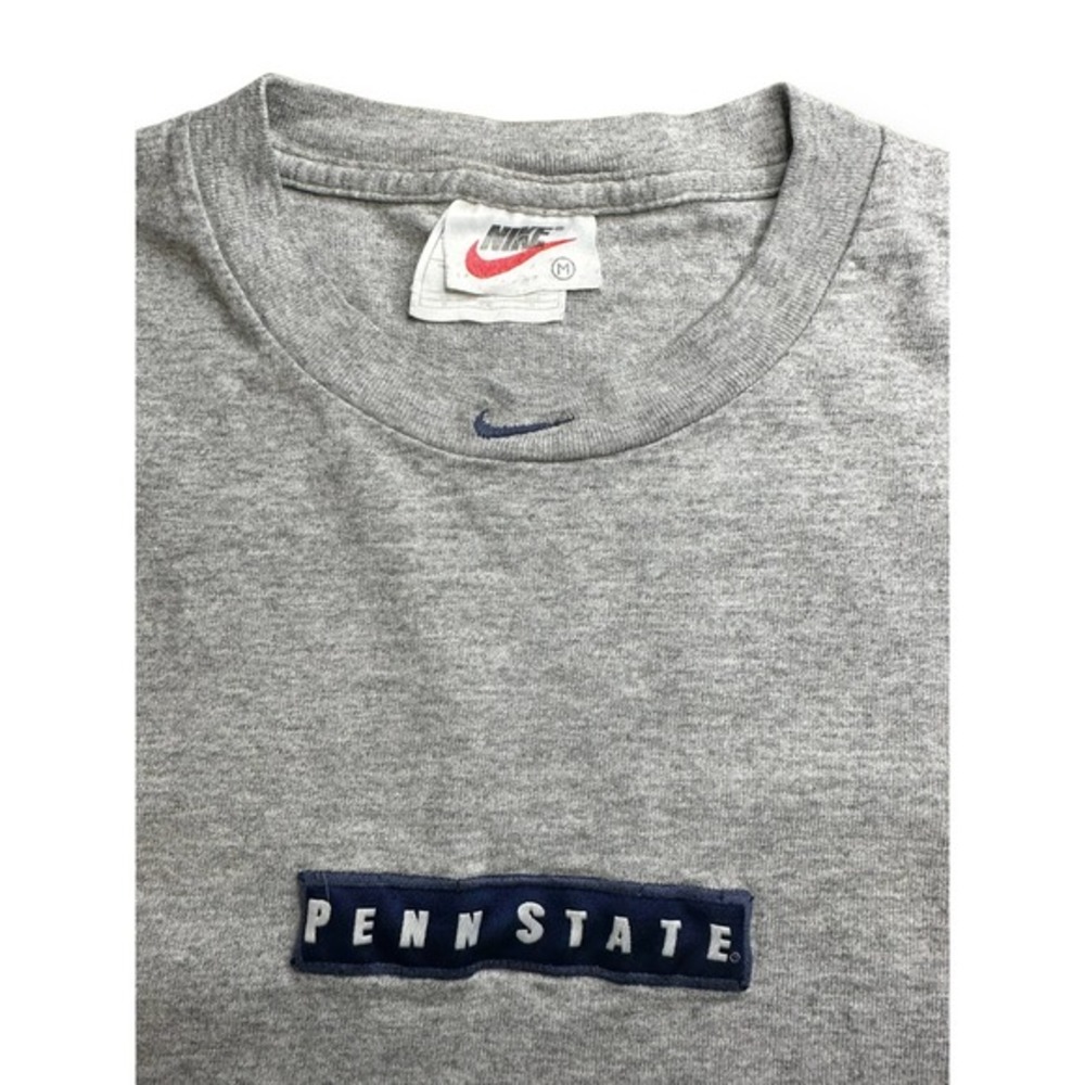 1990s Vintage Nike Penn State‎ T-Shirt (grey) Size: Medium